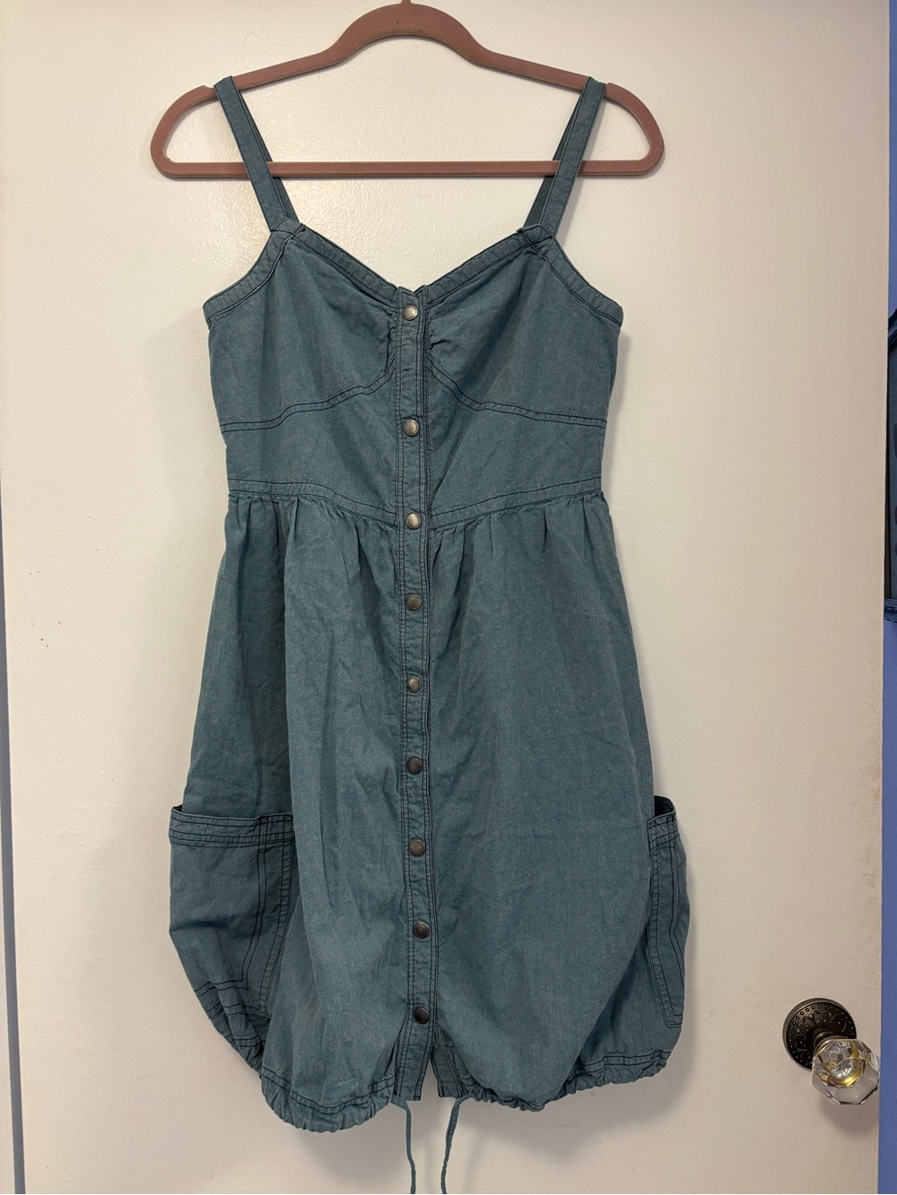 Zac Posen for Target Blue Denim Mini Dress sleeveless summer cinched bottom